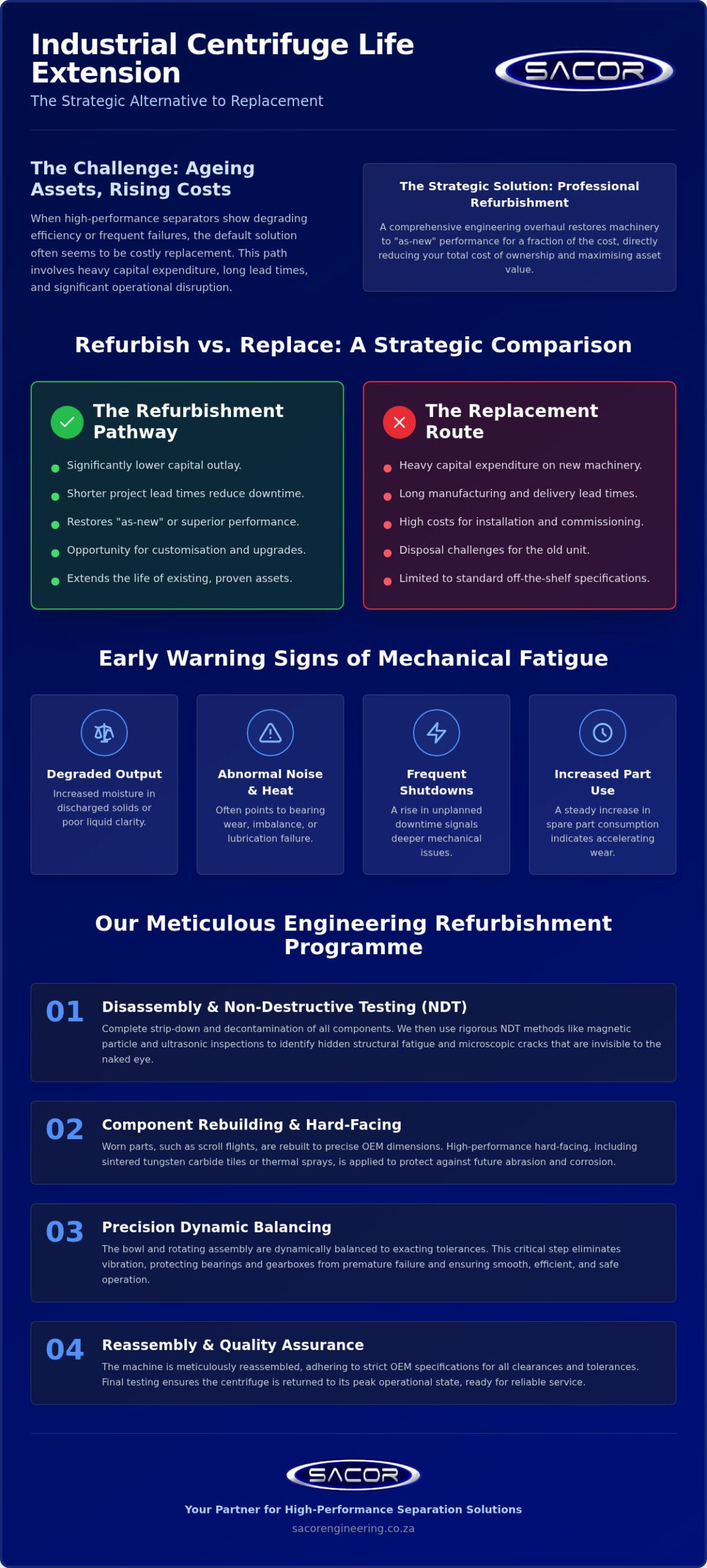 Industrial Centrifuge Life Extension: A Strategic Guide to Refurbishment