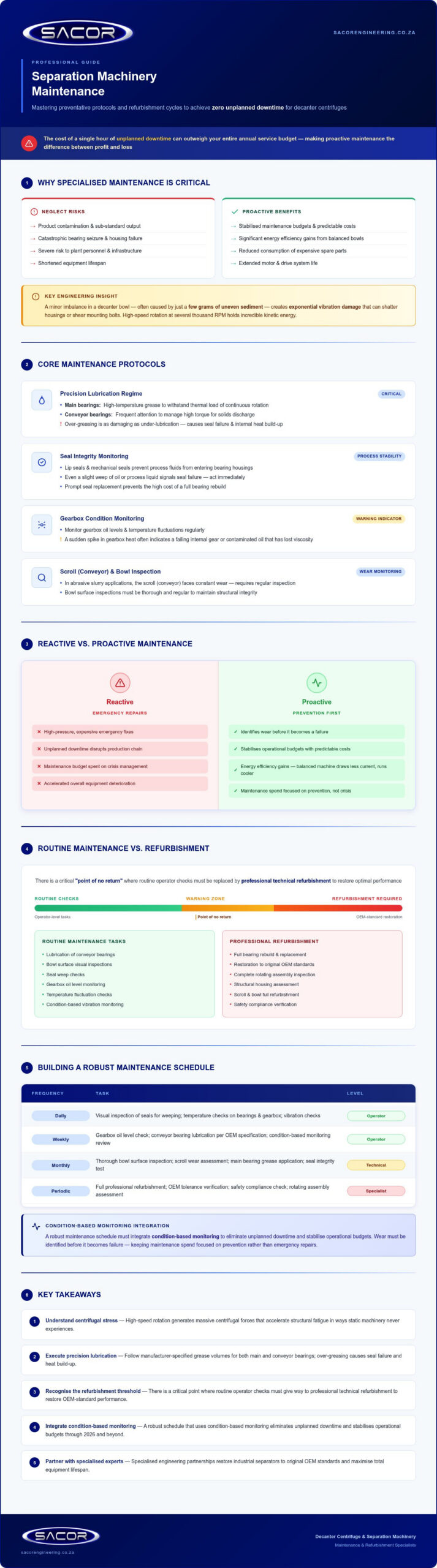 Separation Machinery Maintenance: A Professional Guide to Industrial Centrifuge Care in 2026