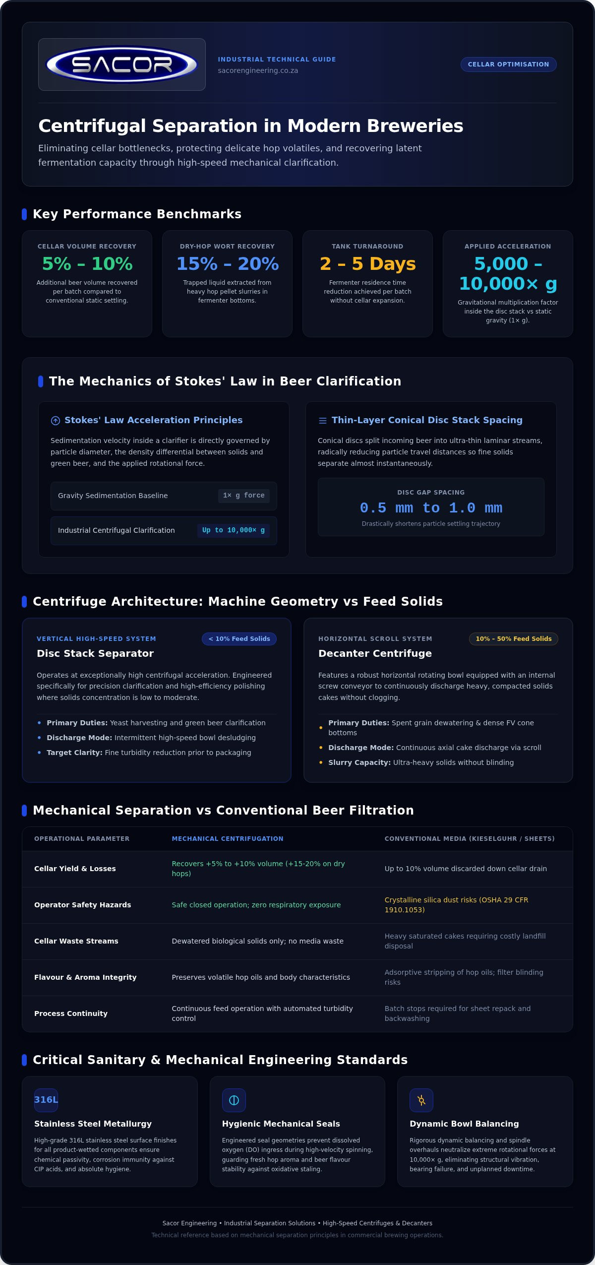 Centrifugal Separation for Breweries: Clarification Guide
